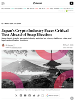 Japan's Crypto Industry Faces Critical Test Ahead of Snap Election - Decrypt