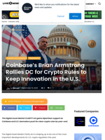 Brian Armstrong Rallies DC for Crypto Rules to Keep Innovation in the U.S.