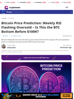 Bitcoin Price Prediction: Weekly RSI Flashing Oversold – Is This the BTC Bottom Before $100K?