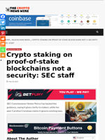 Crypto staking on proof-of-stake blockchains not a security: SEC staff - The Crypto News Wire