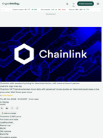 Chainlink adds weekend pricing for tokenized stocks, with Aave as launch partner