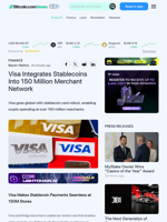 Visa Integrates Stablecoins Into 150 Million Merchant Network – Finance Bitcoin News