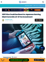 XRP Price Boost: Japanese Gaming Giant Commits 2.5B Yen