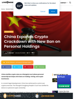 Crypto News: China Allows Personal Crypto Ownership, Business Ban