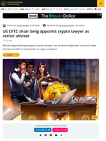 US CFTC Chair Names Crypto Lawyer as Senior Adviser