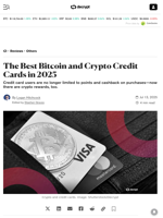 The Best Bitcoin and Crypto Credit Cards in 2025 - Decrypt