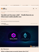 ‘Invalid can’t become valid’ – Vitalik Buterin on Ethereum’s unbreakable core - AMBCrypto