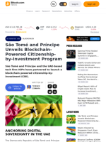 São Tomé and Príncipe Unveils Blockchain-Powered Citizenship-by-Investment Program – Blockchain Bitcoin News