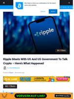 Ripple Meets With US And US Government To Talk Crypto - Here’s What Happened | Bitcoinist.com