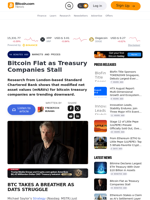 Bitcoin Flat as Treasury Companies Stall – Markets and Prices Bitcoin News