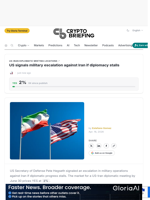 US signals military escalation against Iran if diplomacy stalls