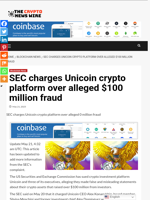 SEC charges Unicoin crypto platform over alleged $100 million fraud - The Crypto News Wire