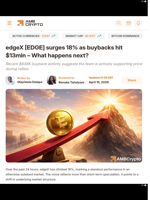 edgeX [EDGE] surges 18% as buybacks hit $13mln - What happens next? - AMBCrypto