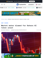 Market maker blamed for Sahara AI token crash - Cryptopolitan
