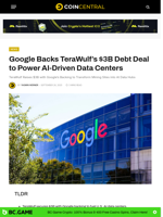 Google Backs TeraWulf’s $3B Debt Deal to Power AI-Driven Data Centers
