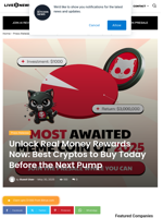 Unlock Real Money Rewards Now: Best Cryptos to Buy Today Before the Next Pump | Live Bitcoin News
