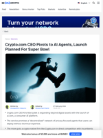Crypto.com CEO Is Going Into AI Agents With $70 Million