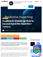 Predictive Investing: How AI Models Spot the Next 100× Tokens | Live Bitcoin News