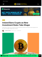 Ireland Bans Crypto as New Investment Rules Take Shape - CoinCentral