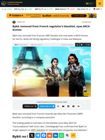 Bybit removed from French regulator’s blacklist, eyes MiCA license