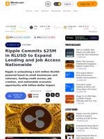 Ripple Commits $25M in RLUSD to Expand Lending and Job Access Nationwide – Featured Bitcoin News