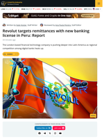 Revolut Seeks Peru Banking License Amid Latin America Expansion