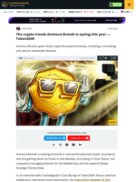 The crypto trends Animoca Brands is eyeing this year — Token2049