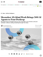 Moonshot AI's Kimi Work Brings 300 AI Agents to Your Desktop - Decrypt