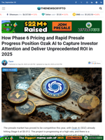 How Phase 6 Pricing and Rapid Presale Progress Position Ozak AI to Capture Investor Attention and Deliver Unprecedented ROI in 2025