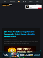 DOT Price Prediction: Targets $2.48 Recovery by End of January Despite Recent Selloff - Blockchain.News