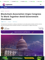 Blockchain Association Calls On Congress To Work Together
