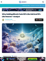 Why Holding Bitcoin Feels 90% Like Hell And 10% Like Heaven