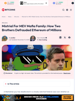 MEV Mafia Family: How 2 Brothers Defrauded ETH of Millions