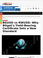 BGUSD vs RWUSD: Why Bitget’s Yield‑Bearing Certificate Sets a New Standard - The Crypto News Wire