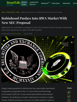 Robinhood Pushes Into RWA Market With New SEC Proposal  | CoinGape