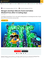 Morgan Stanely Bitcoin ETF overtakes WisdomTree