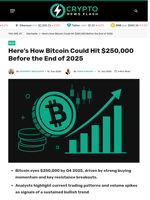 Here’s How Bitcoin Could Hit $250,000 Before the End of 2025