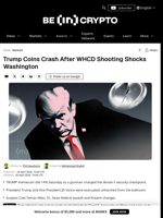 Trump Meme Coin Crashes Hard After WHCD Shooting