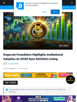 Dogecoin Foundation Highlights Institutional Adoption As DOGE Eyes NASDAQ Listing | Bitcoinist.com