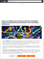 Pepe Coin (PEPE) Price Prediction: PEPE Eyes $0.000027 Target as Double Bottom and Golden Cross Fuel Bullish Momentum - Brave New Coin