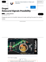 Dogecoin to $0.01? DOGE Price Rebound Signals Possibility - U.Today