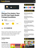 Ethereum Price Analysis: These Are ETH's Next Targets Despite Prolonged Consolidation