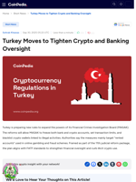 Turkey Moves to Tighten Crypto and Banking Oversight