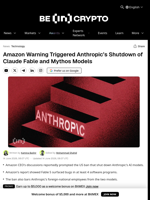 Amazon Warning Triggered Anthropic’s Shutdown of Claude Fable and Mythos Models