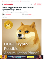 DOGE Crypto Enters 'Maximum Opportunity' Zone - Coinspeaker