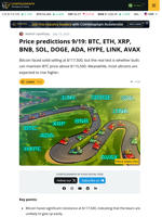 Bitcoin Price Capped At $117K, Will Altcoins Rally?