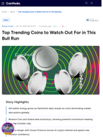 Top Trending Coins to Watch Out For in This Bull Run