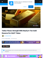 Tether Flexes Strength With 7.7-Ton Gold Reserve For XAUT