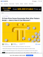 Pi Coin Price Eyes New Low After Pattern Break — But Why?