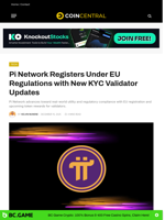 Pi Network Registers Under EU Regulations with New KYC Validator Updates